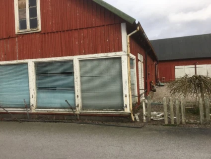 Fastigheten där det planeras bostäder och handel.