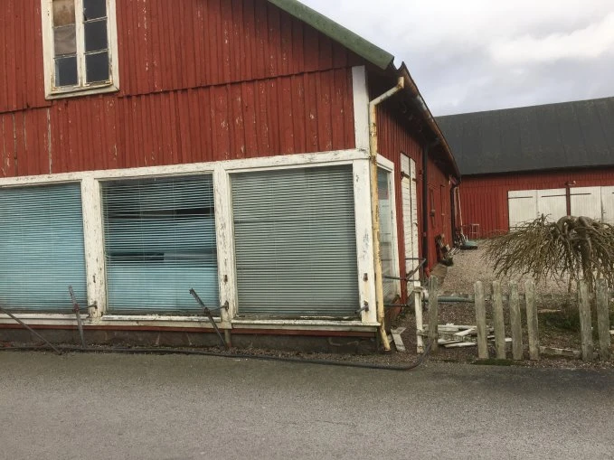 Fastigheten där det planeras bostäder och handel.