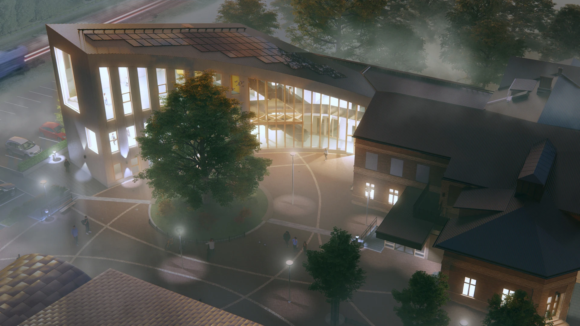 Illustration som visar hur nya kulturskolan kommer att se ut.