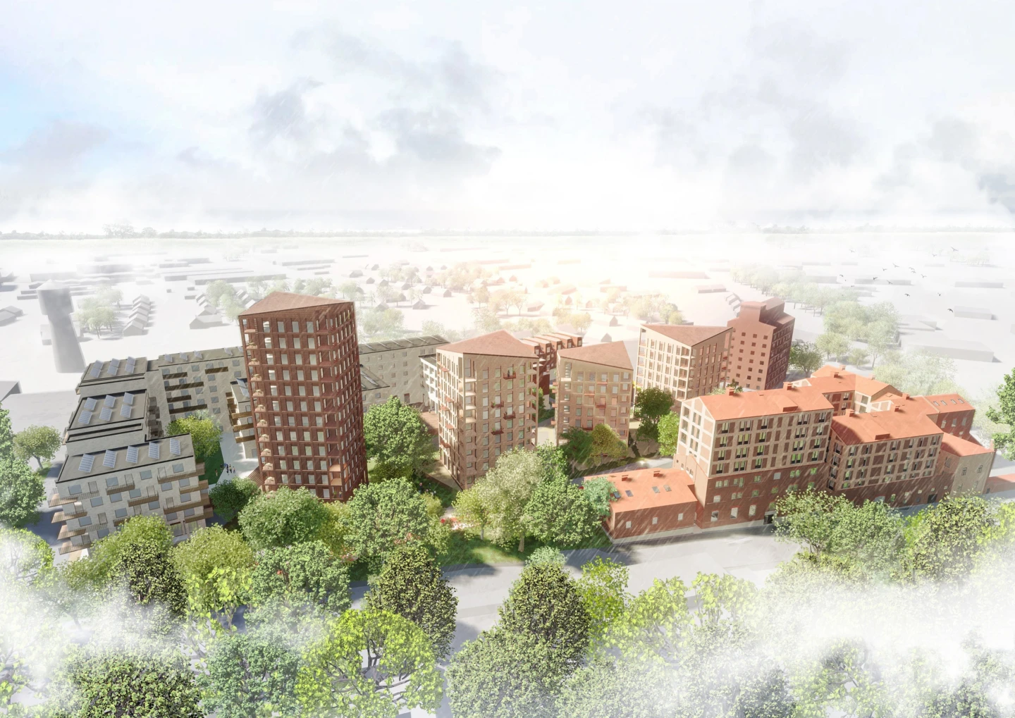 Skiss på en stadsdel
