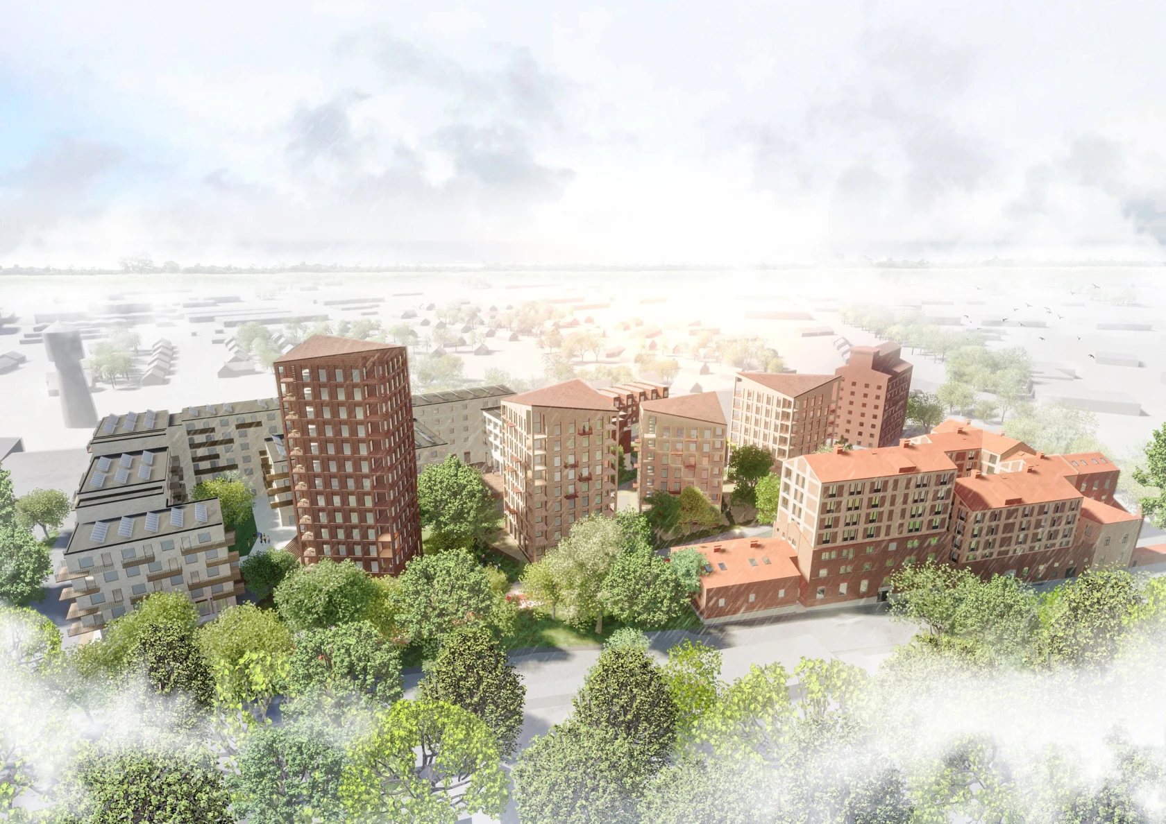 Skiss på en stadsdel