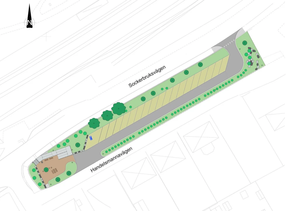 Illustrationsplan Örtofta pendlarparkering